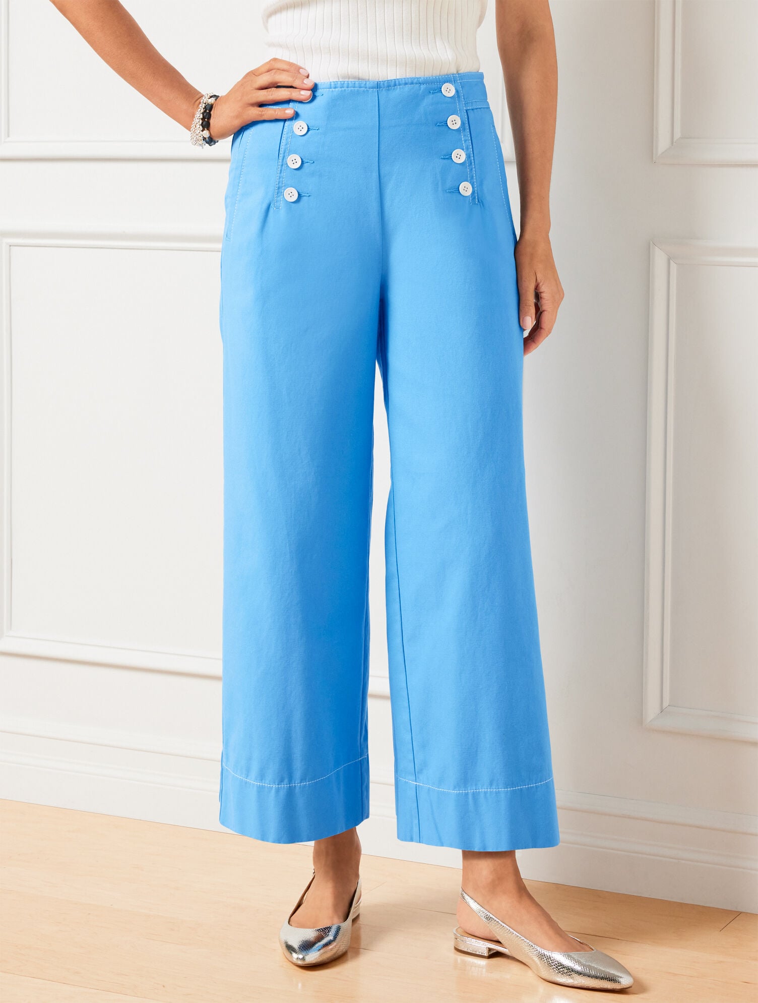 WIDE LEG SAILOR PANTS | Talbots online