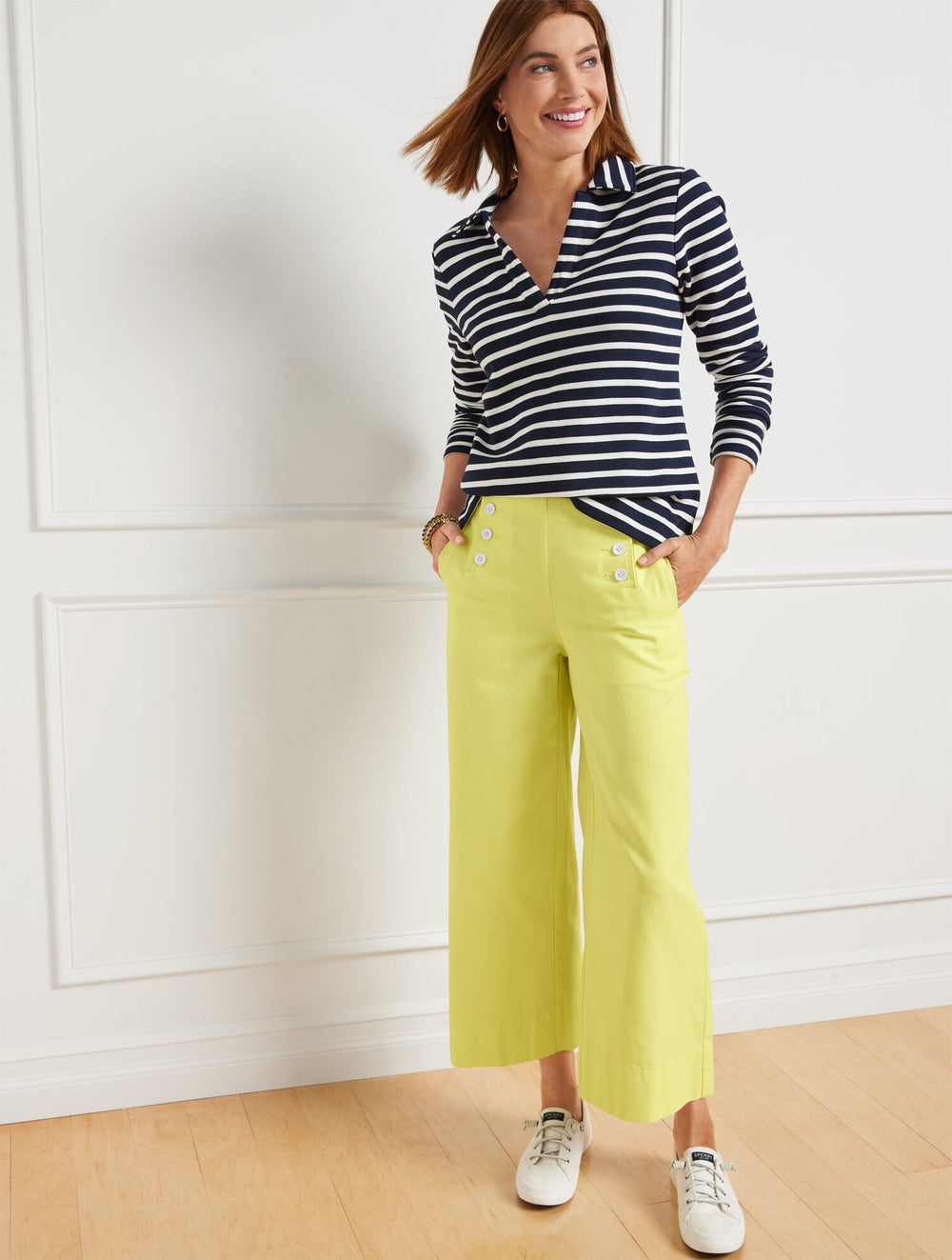 WIDE LEG SAILOR PANTS | Talbots online
