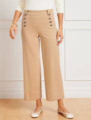 KNIT SAILOR CROP PANTS | Talbots discount