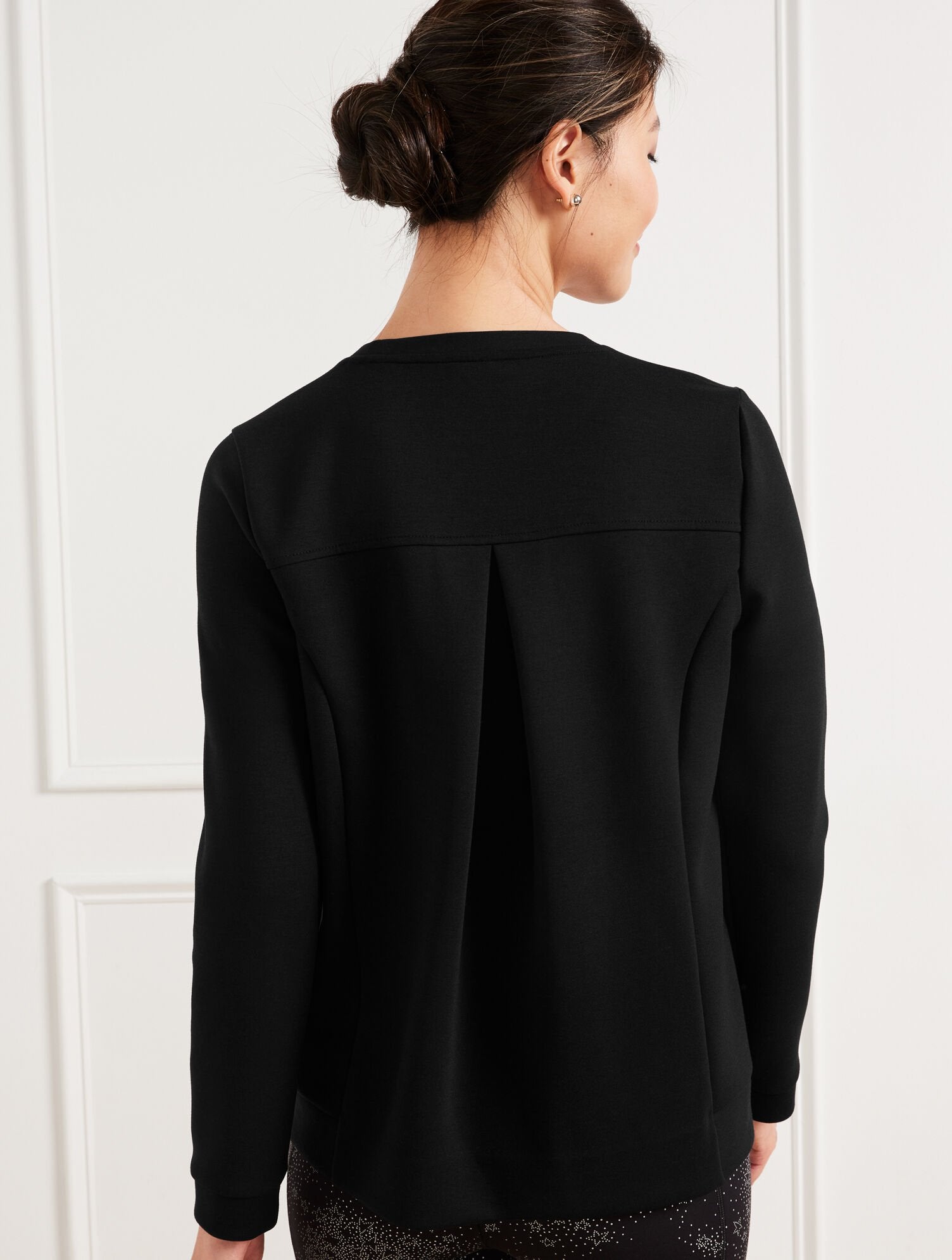 PLEATED BACK MODERN PULLOVER | Talbots on sale
