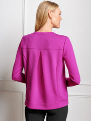 PLEATED BACK MODERN PULLOVER | Talbots on sale