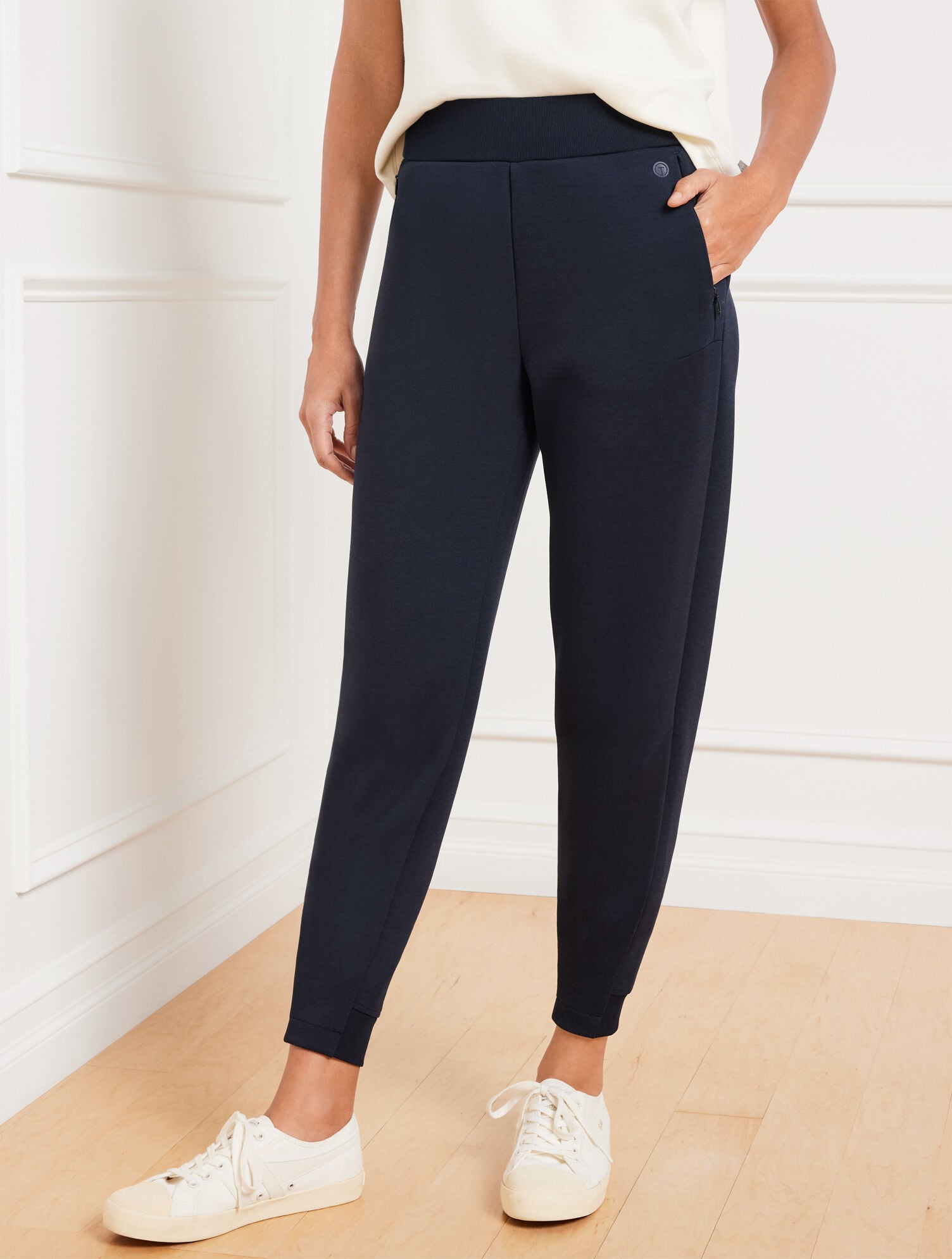 AIRKNIT STRETCH RIBBED JOGGERS | Talbots online