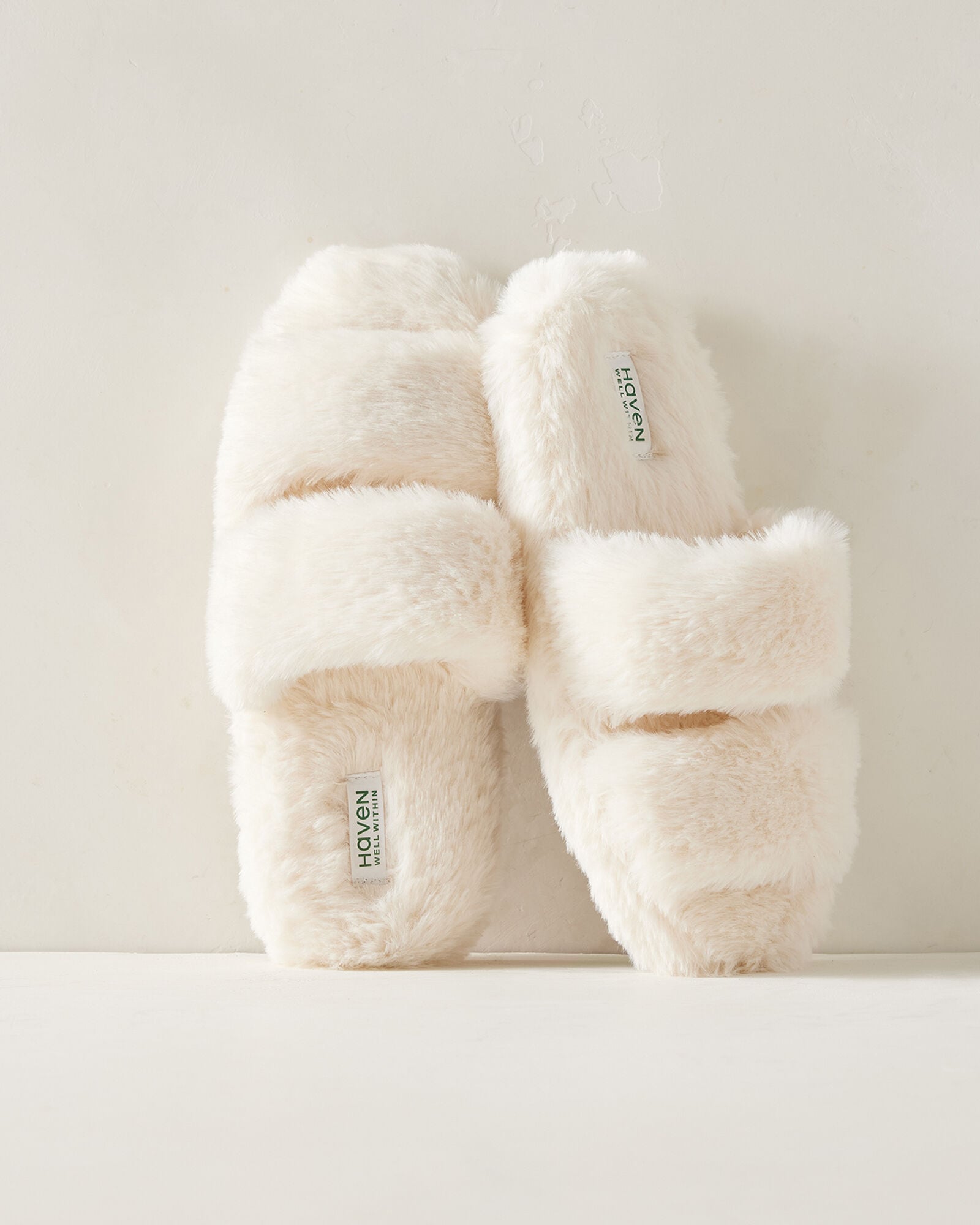 FAUX FUR BANDED SLIPPERS | Talbots outlet