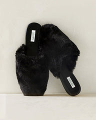 FAUX FUR MULE SLIDES | Talbots near me