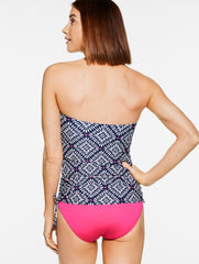 SUN OCEAN SAND GEO BANDEAU TANKINI | Talbots US