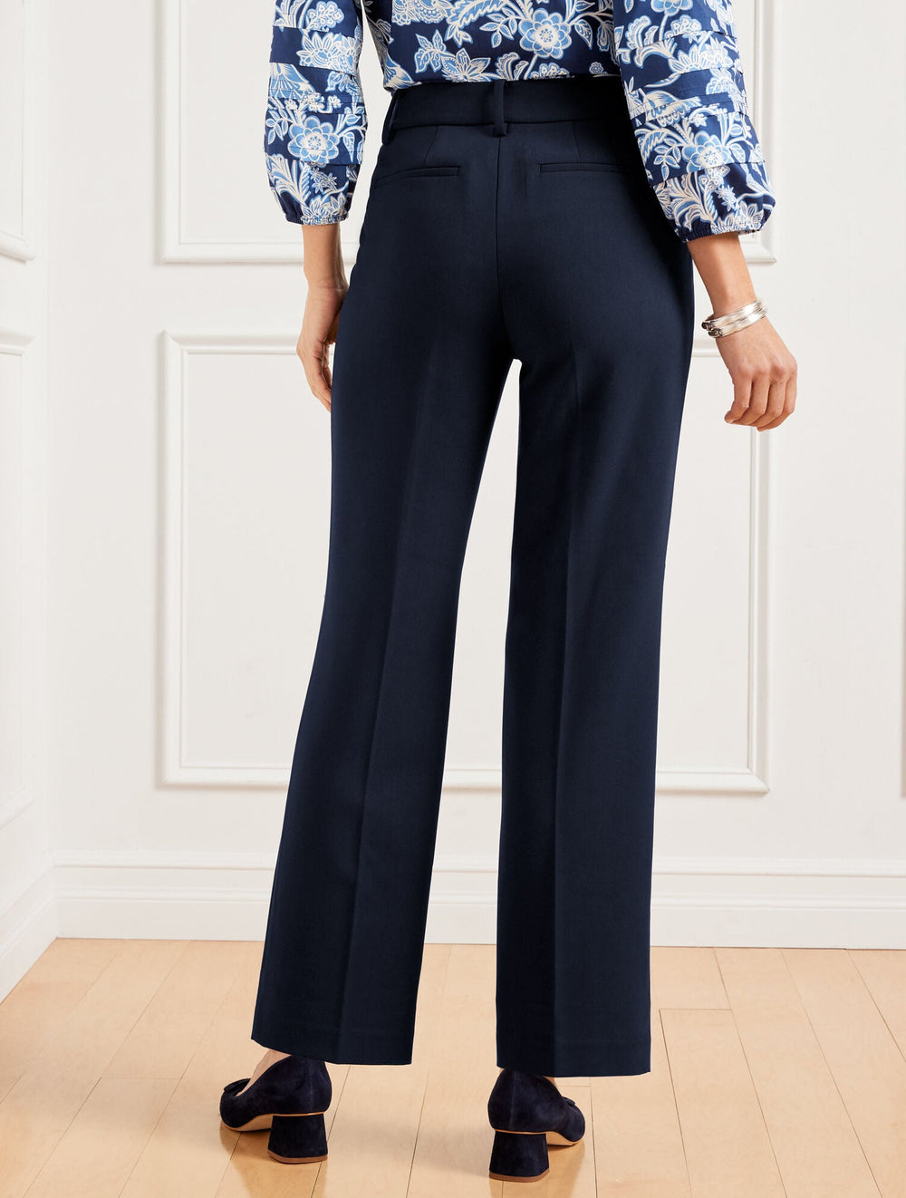TALBOTS SOUTHAMPTON TAILORED STRETCH STRAIGHT LEG PANTS | Talbots outlet