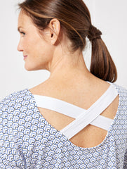 CROSS BACK TUNIC - OUTLINED SCALLOP | Talbots outlet
