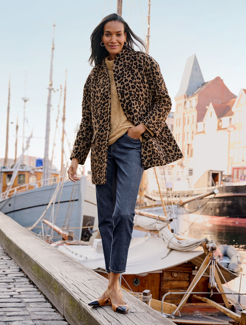 EDISON NAPPA SLINGBACK FLATS | Talbots outlet