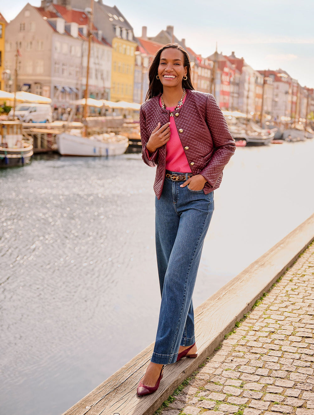 EDISON SUEDE NAPPA SLINGBACK FLATS | Talbots sale