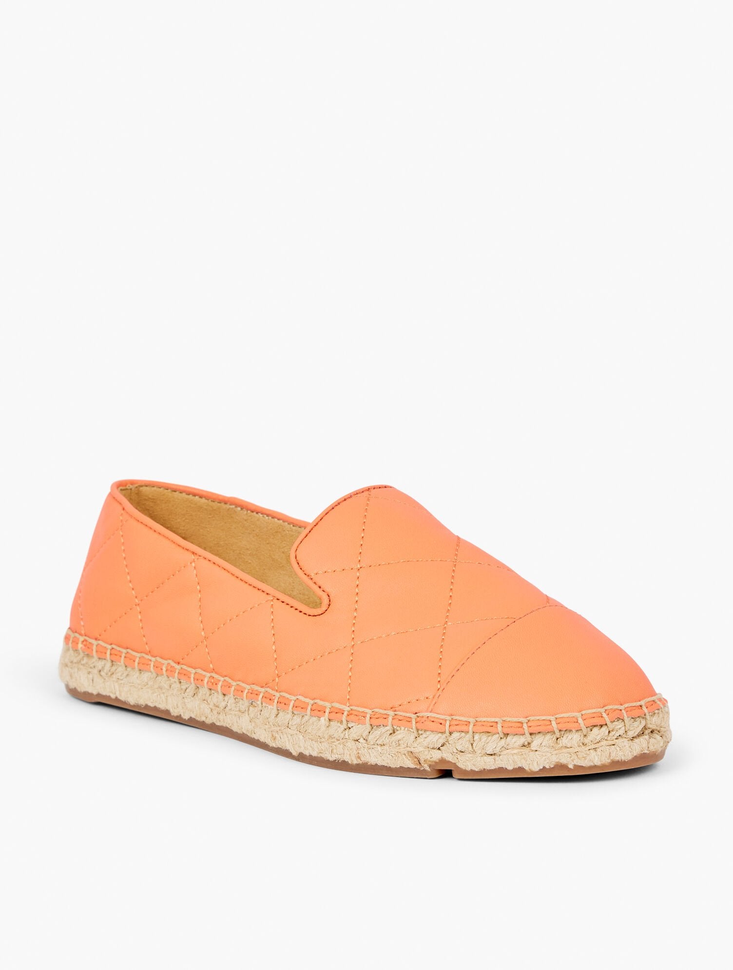 IZZY QUILTED ESPADRILLE FLATS - NAPPA LEATHER | Talbots discount
