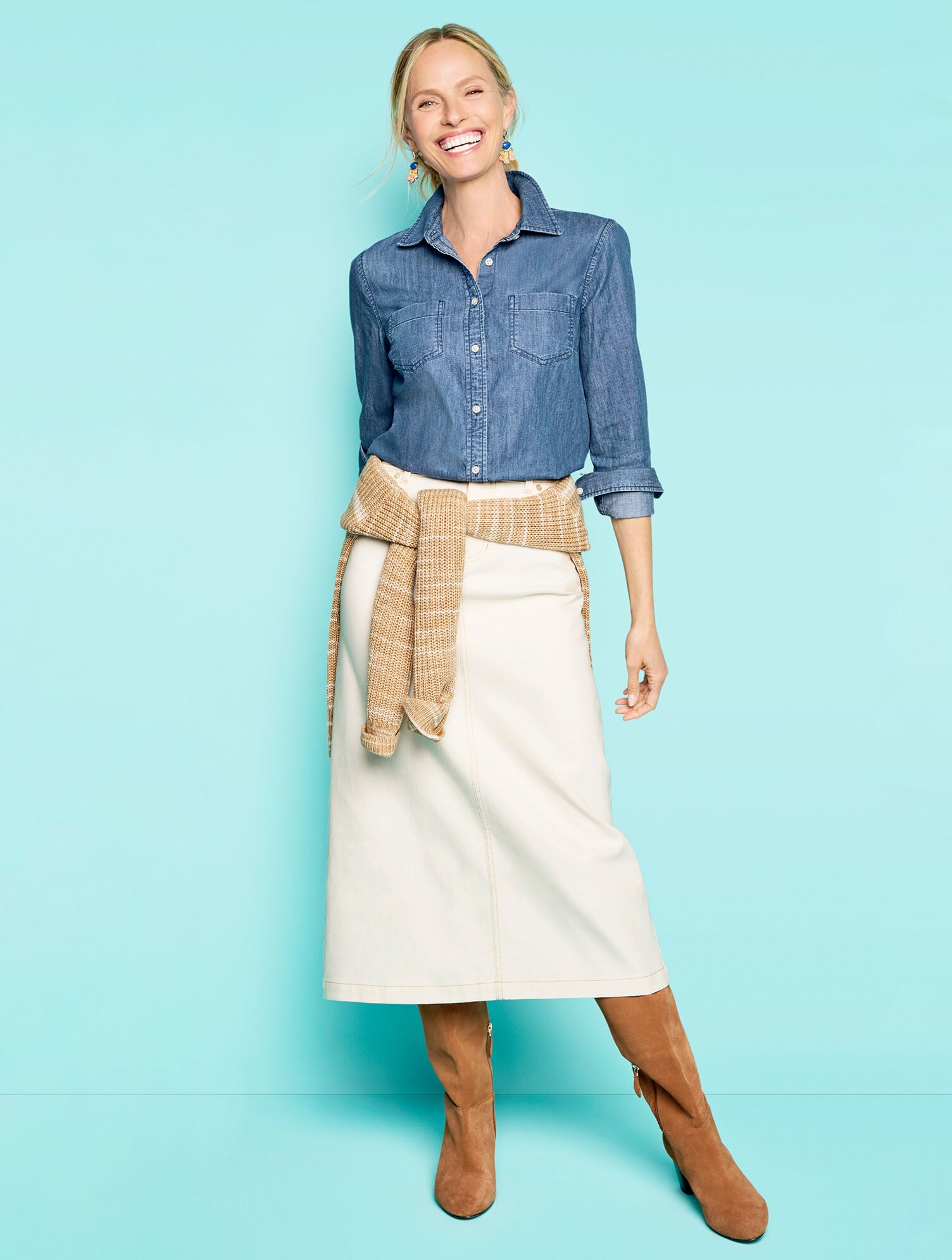 DENIM MODERN CLASSIC SHIRT - MARIN WASH | Talbots near me