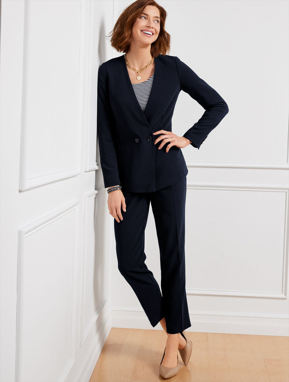 EASY TRAVEL TAPERED ANKLE PANTS | Talbots US