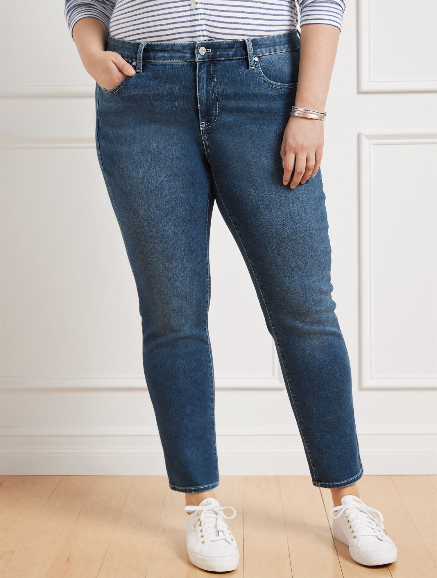 SLIM ANKLE JEANS - PALMA WASH | Talbots outlet
