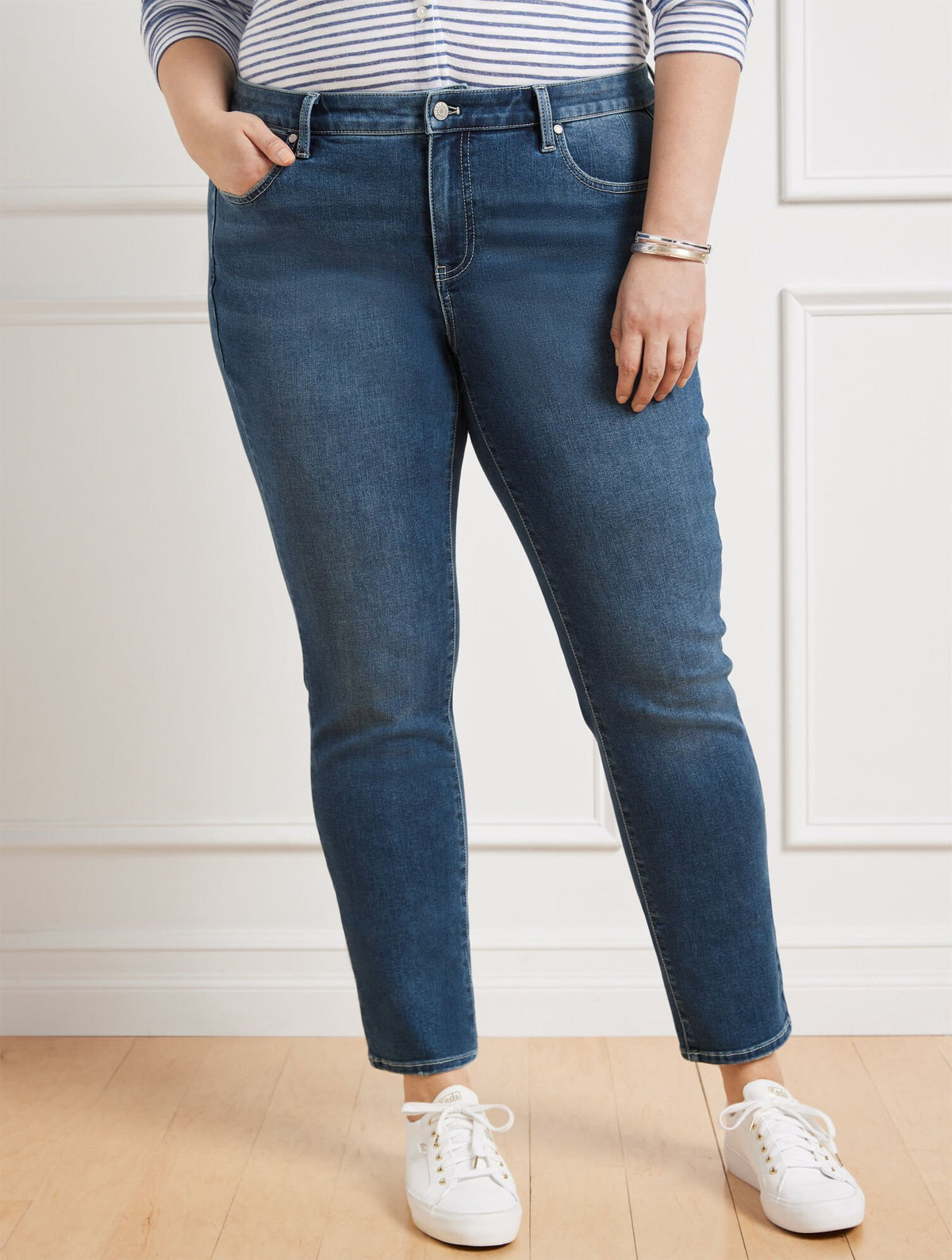 SLIM ANKLE JEANS - PALMA WASH | Talbots outlet