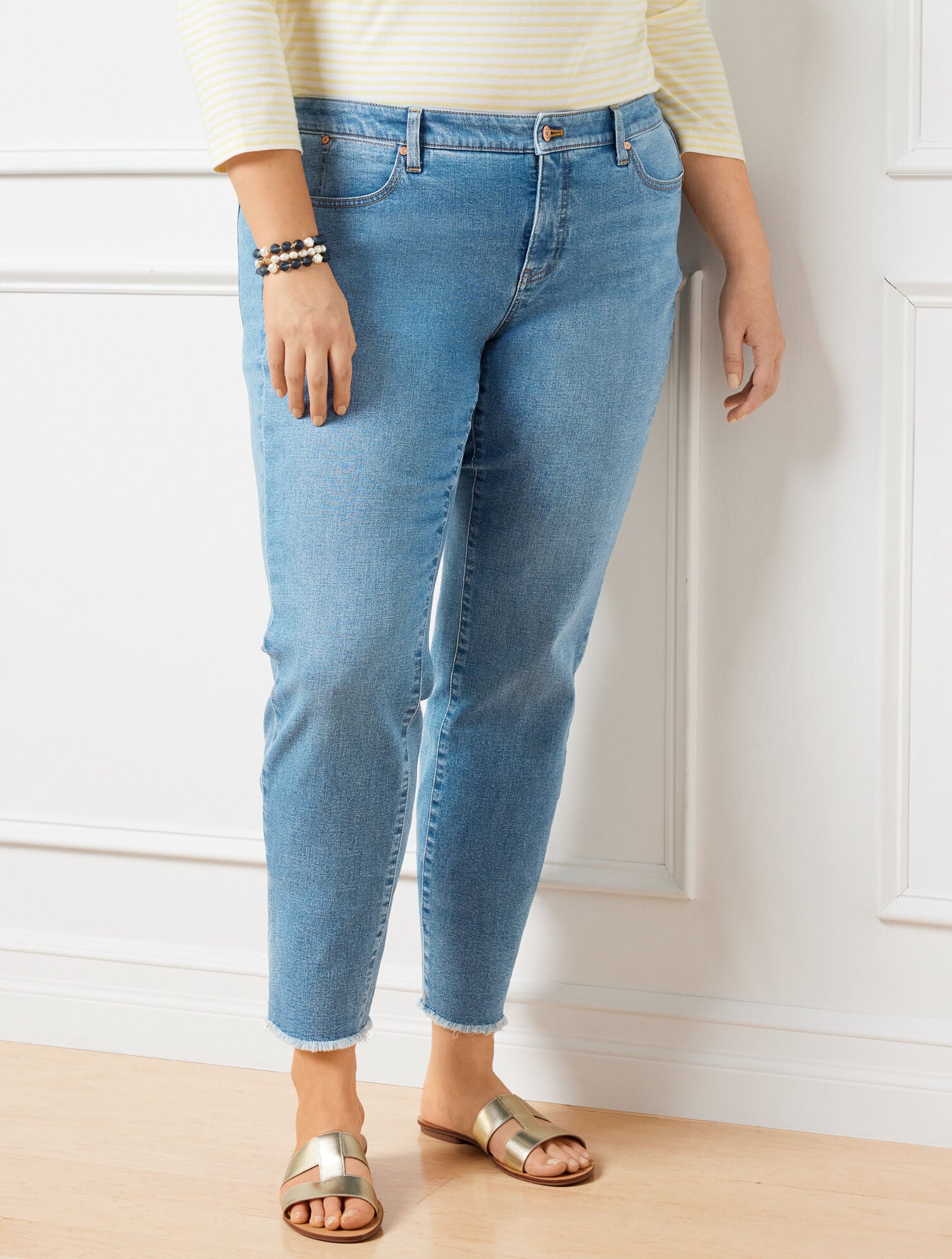 SLIM ANKLE JEANS - FLORES WASH | Talbots sale