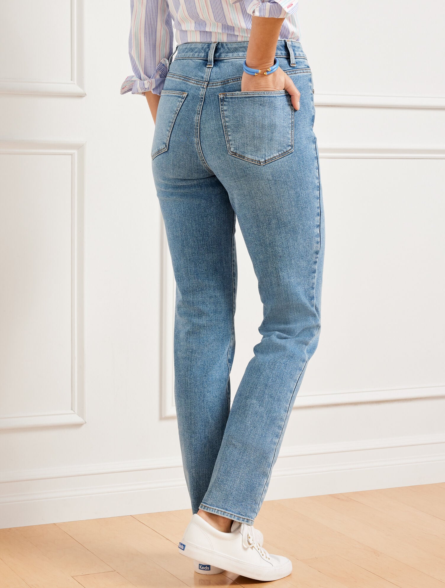 STRAIGHT LEG JEANS - CAROLINA WASH | Talbots near me