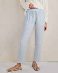 LINEN TAPERED PANTS | Talbots for sale