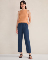 LINEN TAPERED PANTS | Talbots for sale