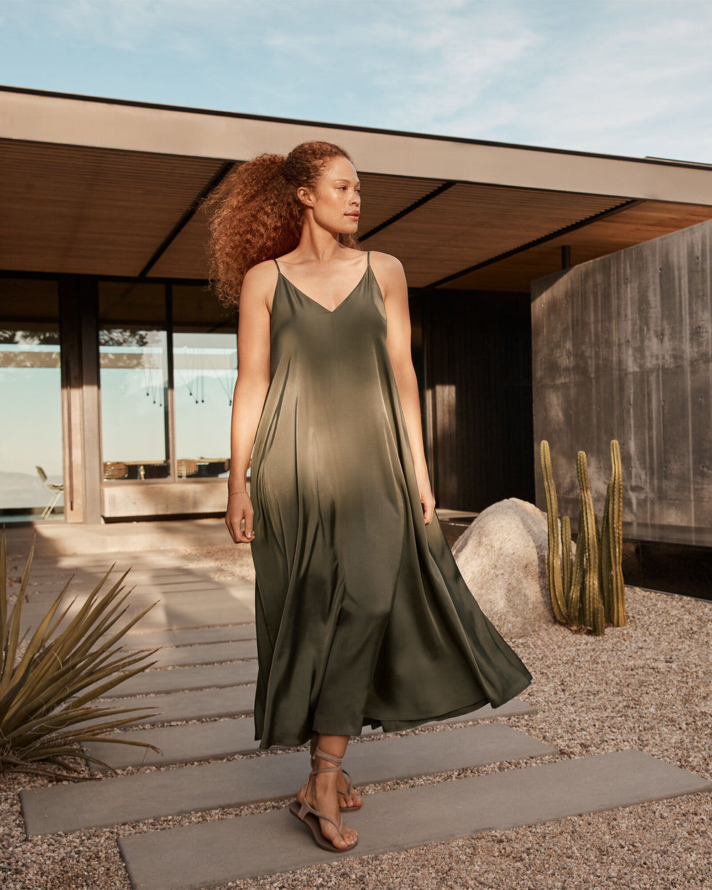 SILKY MAXI DRESS | Talbots sale