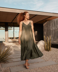 SILKY MAXI DRESS | Talbots on sale