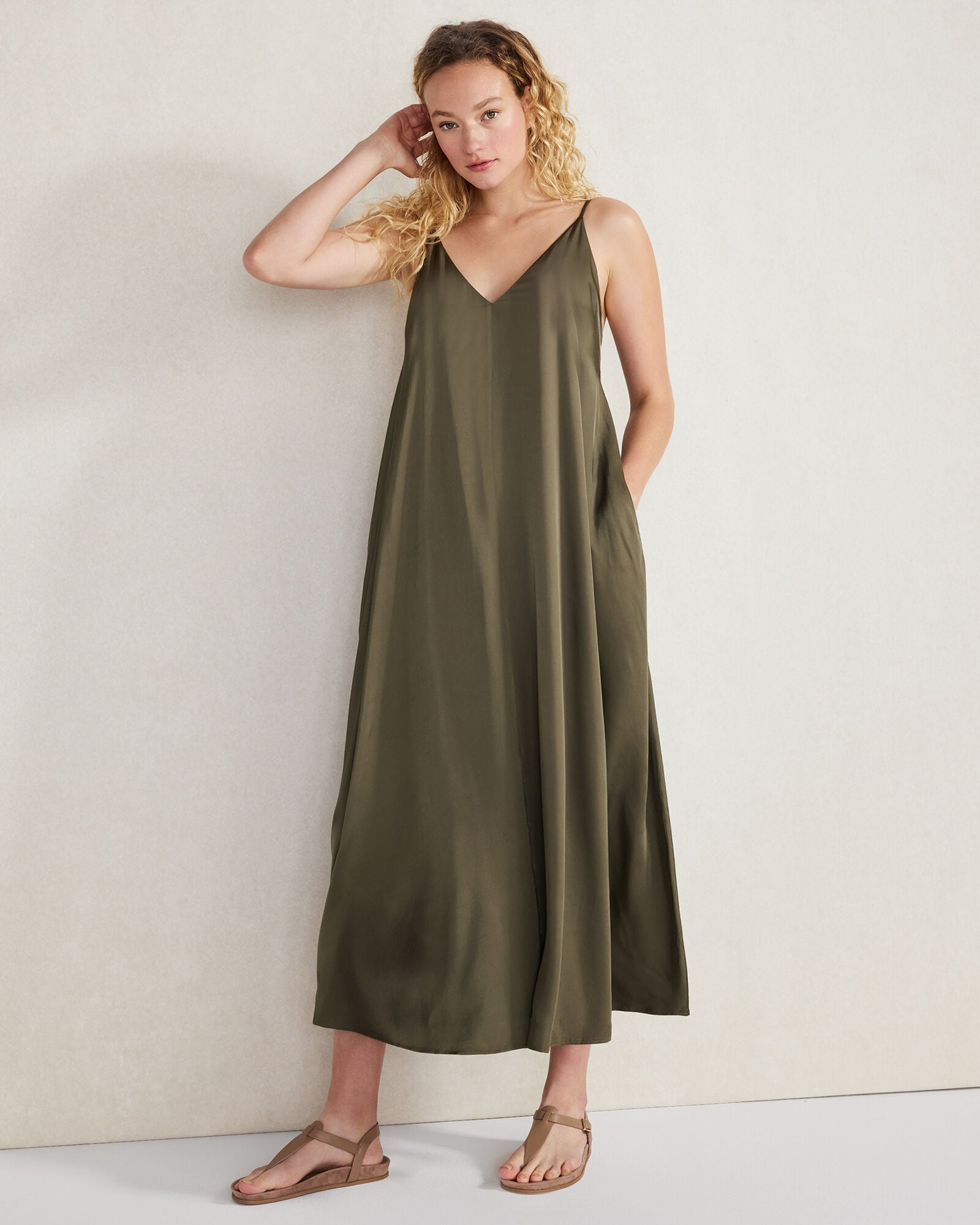 SILKY MAXI DRESS | Talbots on sale