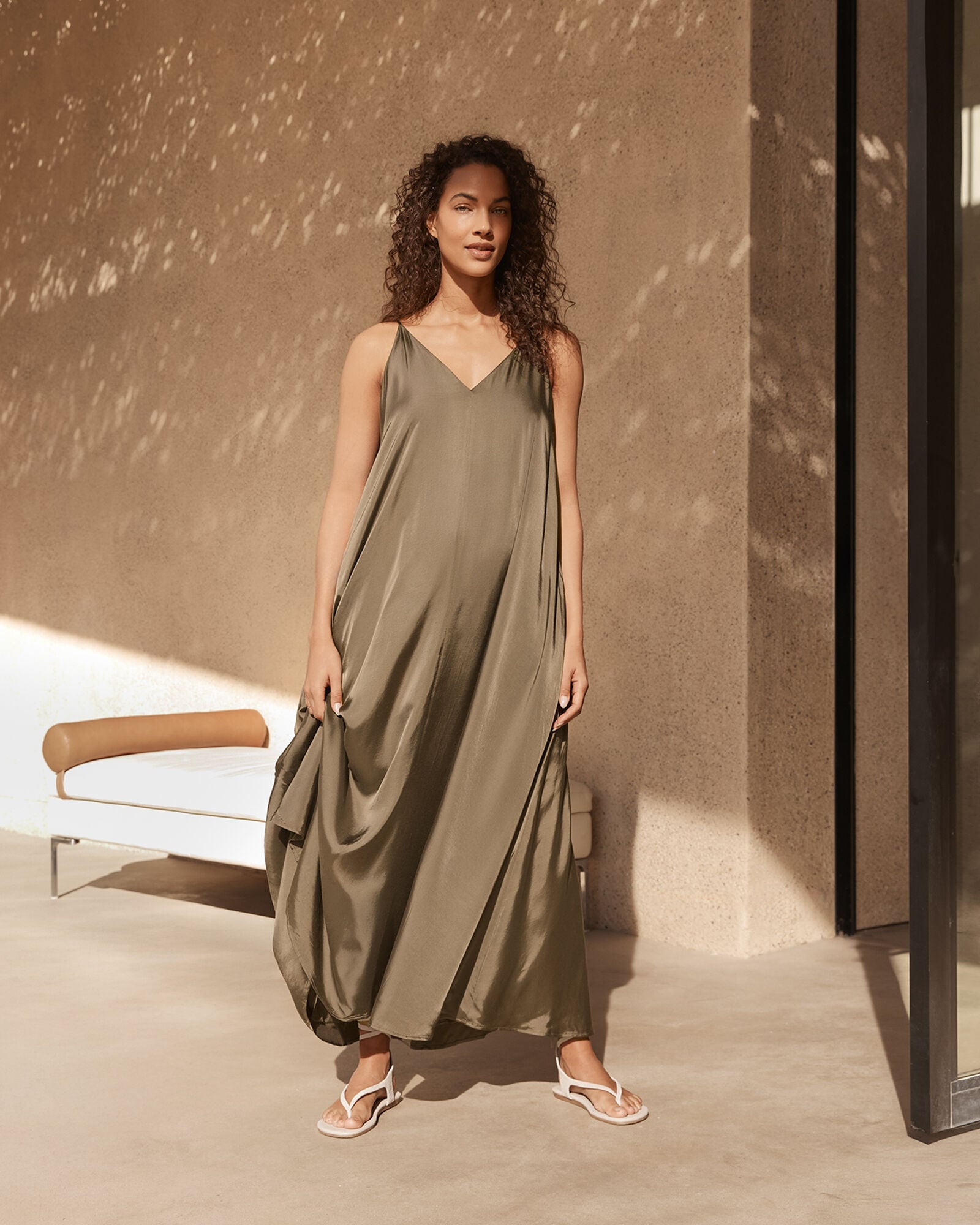 SILKY MAXI DRESS | Talbots sale
