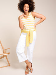 LINEN BLEND V-NECK TANK | Talbots on sale
