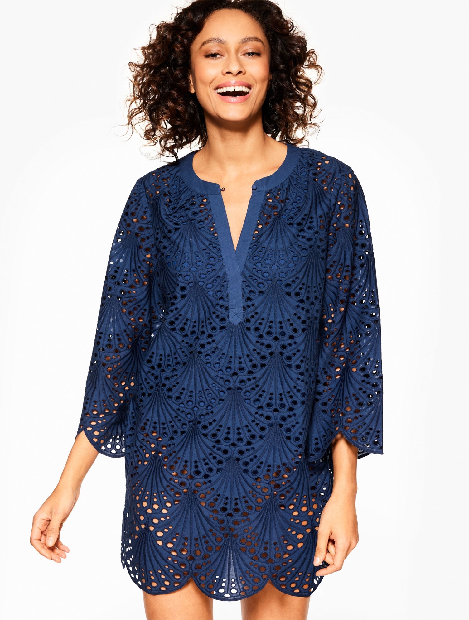 EYELET LACE SHELL COVER-UP DRESS | Talbots near me