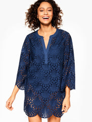 EYELET LACE SHELL COVER-UP DRESS | Talbots near me