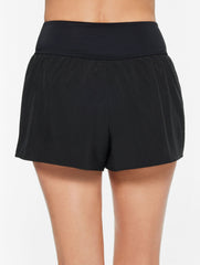 SUN OCEAN SAND WOVEN CROSSOVER WAIST SHORTS | Talbots sale