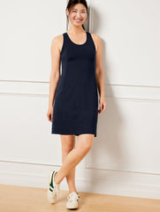 PERFORMANCE INTERLOCK STRAPPY TENNIS DRESS | Talbots on sale