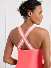 PERFORMANCE INTERLOCK STRAPPY TENNIS DRESS | Talbots on sale