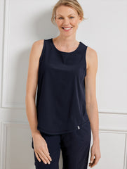 LIGHTWEIGHT WOVEN STRETCH KEYHOLE TANK | Talbots outlet