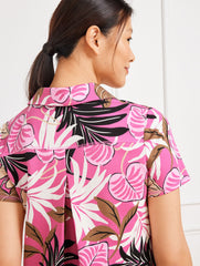 SHORT SLEEVE POLO DRESS - BREEZY PALM | Talbots discount