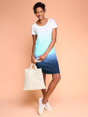 SUPERSOFT SLUB SHORT SLEEVE DRESS - DIP DYE | Talbots online