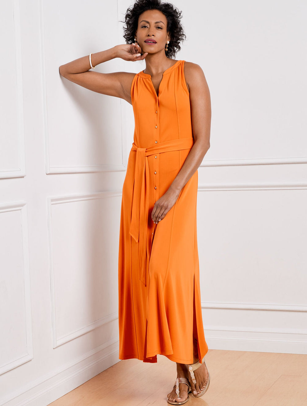 JERSEY MAXI SHIRTDRESS | Talbots outlet