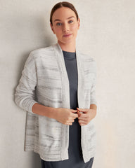 ORGANIC COTTON SPACEDYE CARDIGAN | Talbots sale