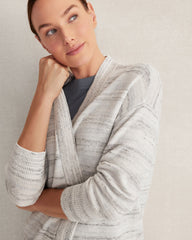ORGANIC COTTON SPACEDYE CARDIGAN | Talbots sale
