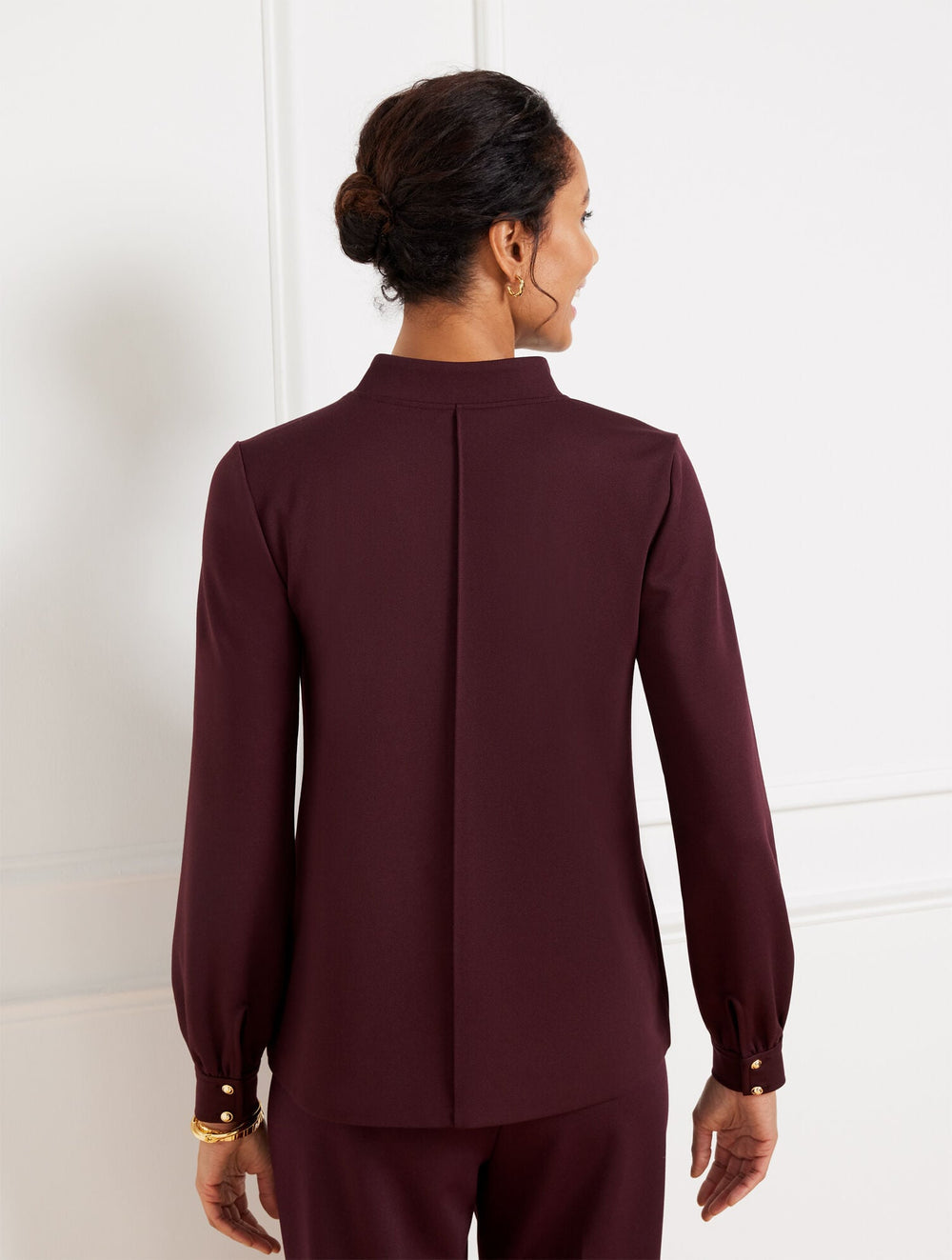 PASSPORT PONTE ZIP MOCKNECK PULLOVER | Talbots online