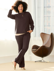 PASSPORT PONTE PINTUCK STRAIGHT LEG PANTS | Talbots near me