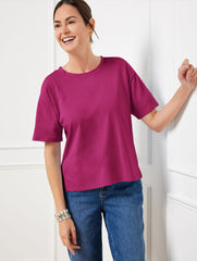 BOXY CREWNECK TEE | Talbots near me