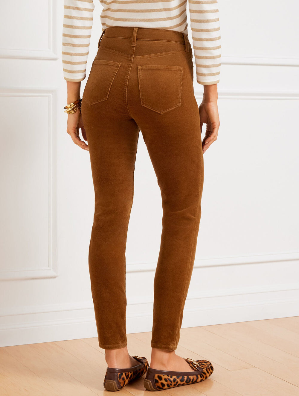 STRETCH CORDUROY LEGGINGS - SOLIDS | Talbots discount