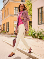 STRETCH CORDUROY STRAIGHT LEG PANTS - SOLIDS | Talbots online