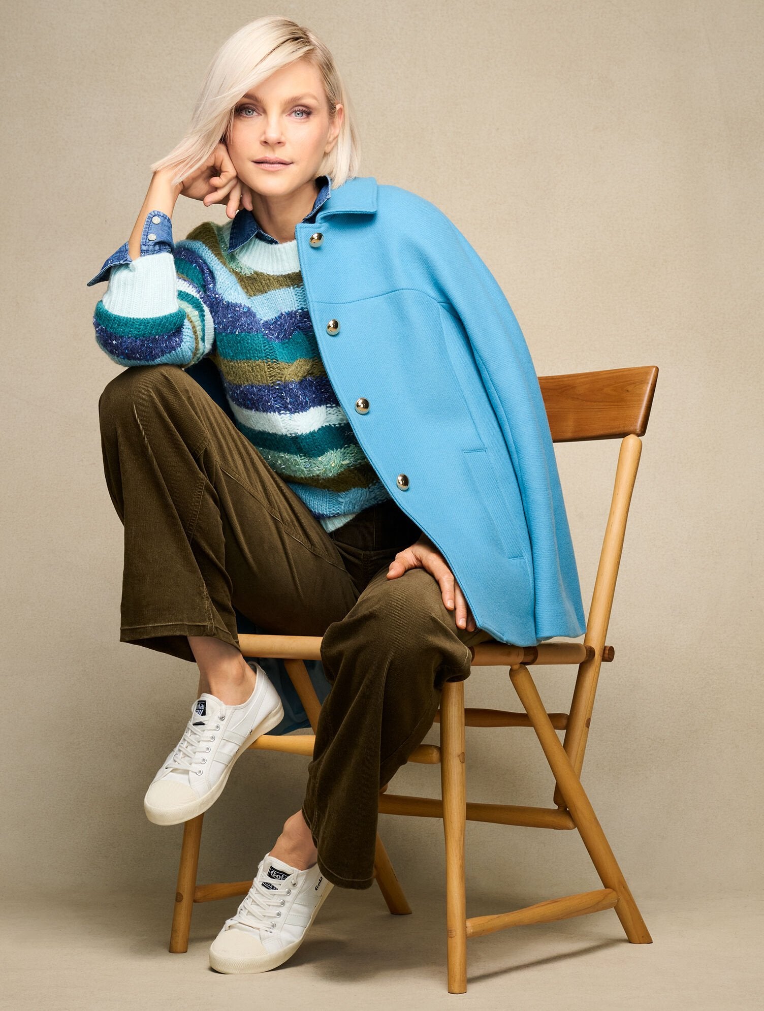 STRETCH CORDUROY WIDE LEG PANTS | Talbots sale