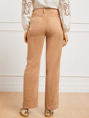 STRETCH CORDUROY WIDE LEG PANTS | Talbots sale