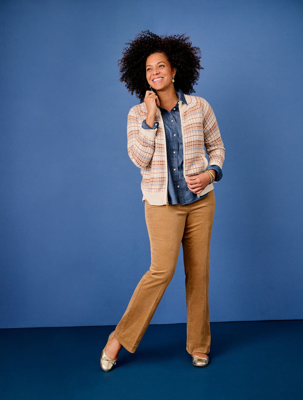 STRETCH CORDUROY FLARE LEG PANTS | Talbots on sale