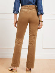 STRETCH CORDUROY FLARE LEG PANTS | Talbots on sale