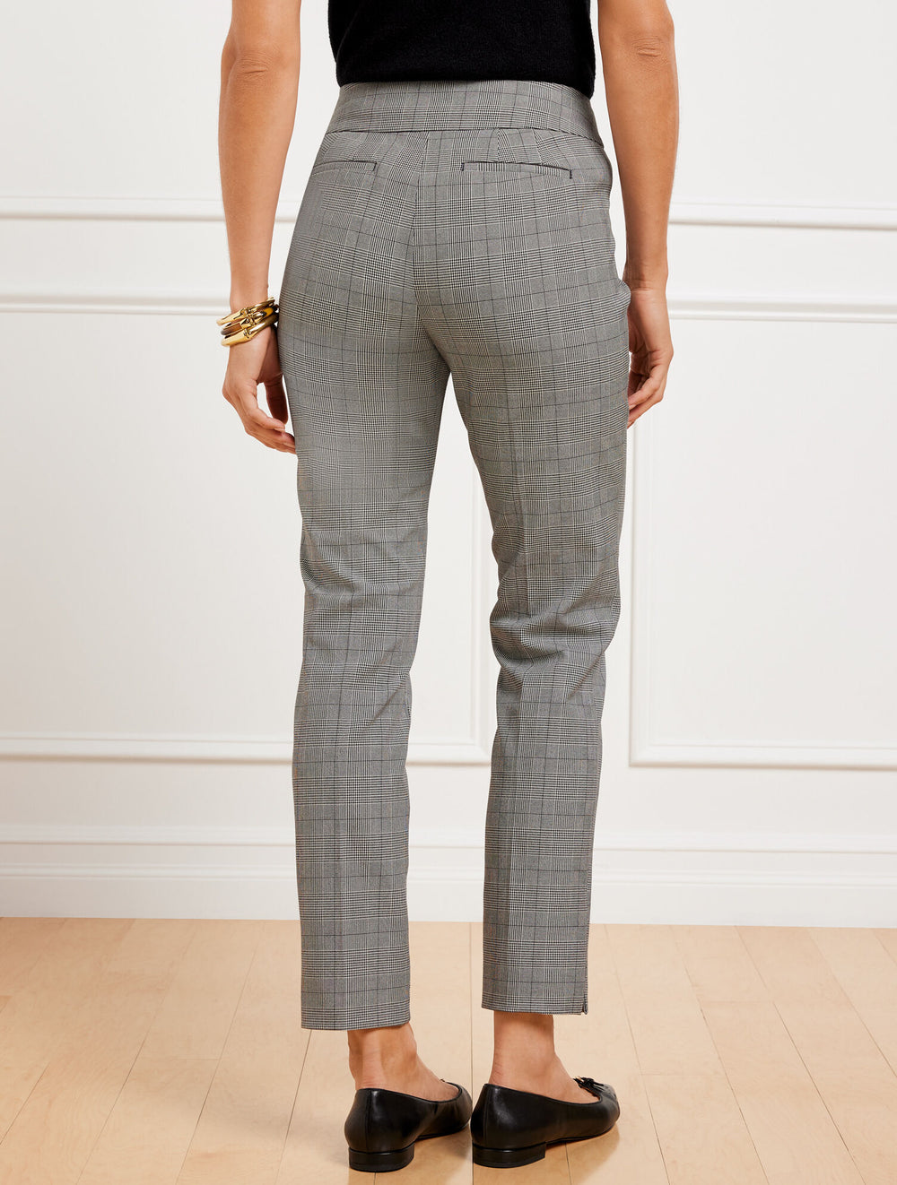 TALBOTS CHATHAM SLIM ANKLE PANTS - GLEN PLAID | Talbots near me