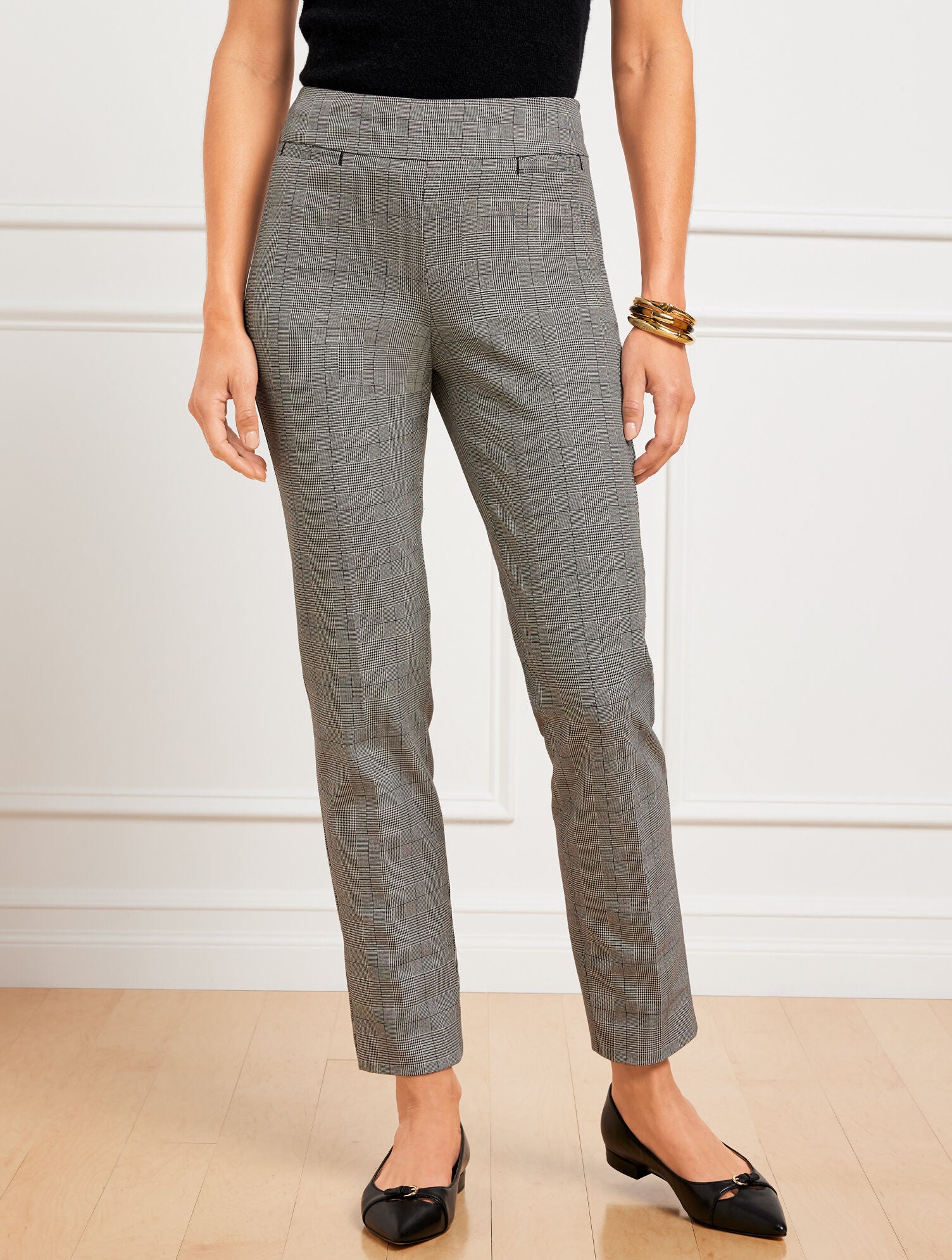 TALBOTS CHATHAM SLIM ANKLE PANTS - GLEN PLAID | Talbots near me