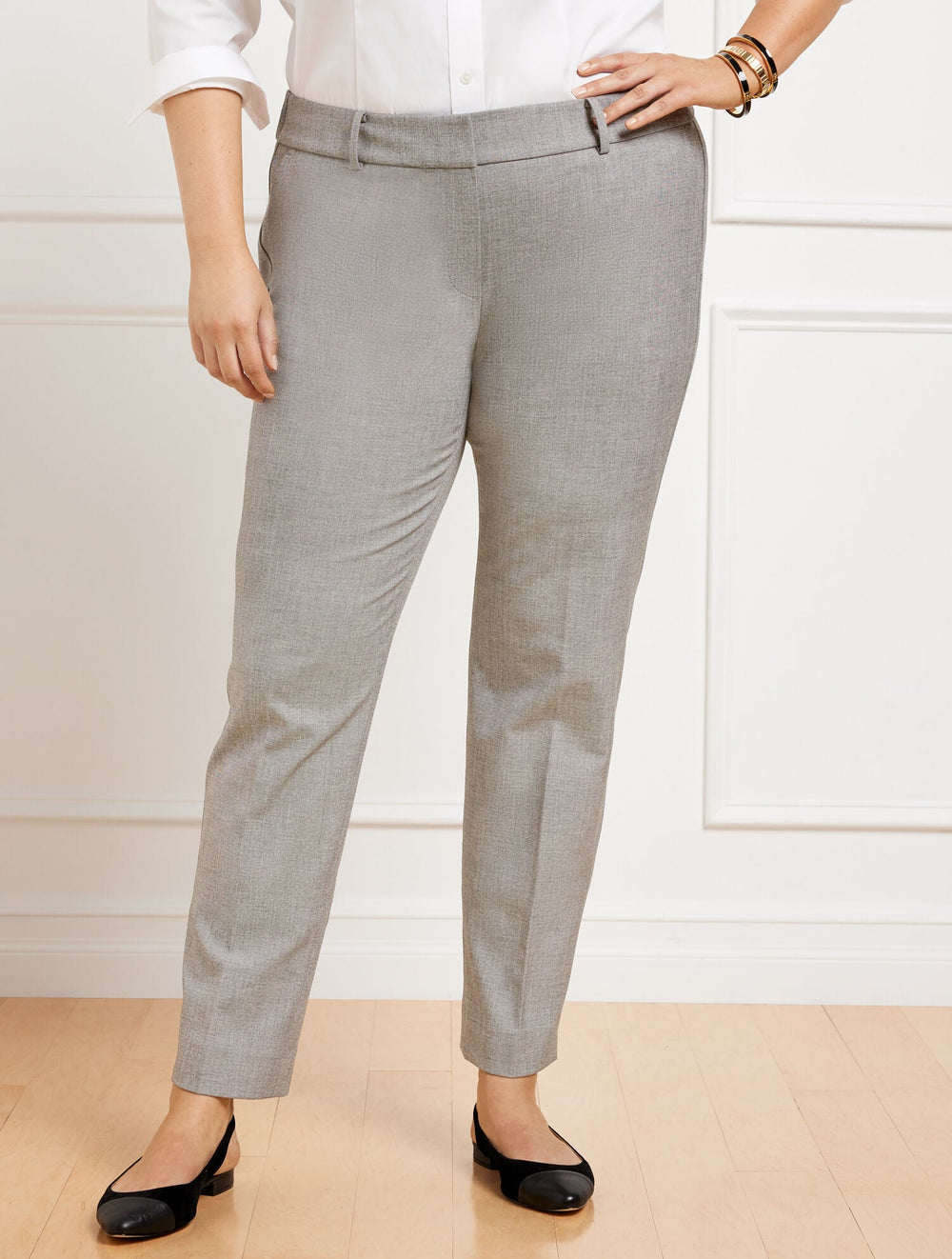 TALBOTS HAMPSHIRE STRAIGHT ANKLE PANTS - TEXTURED | Talbots US